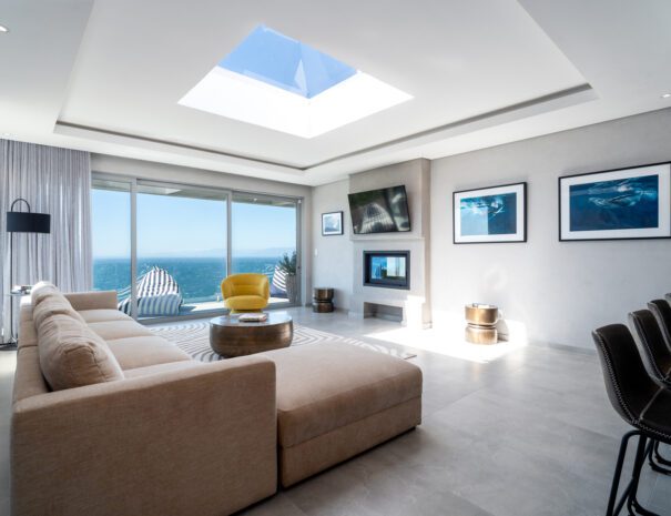 Lounge with skylight